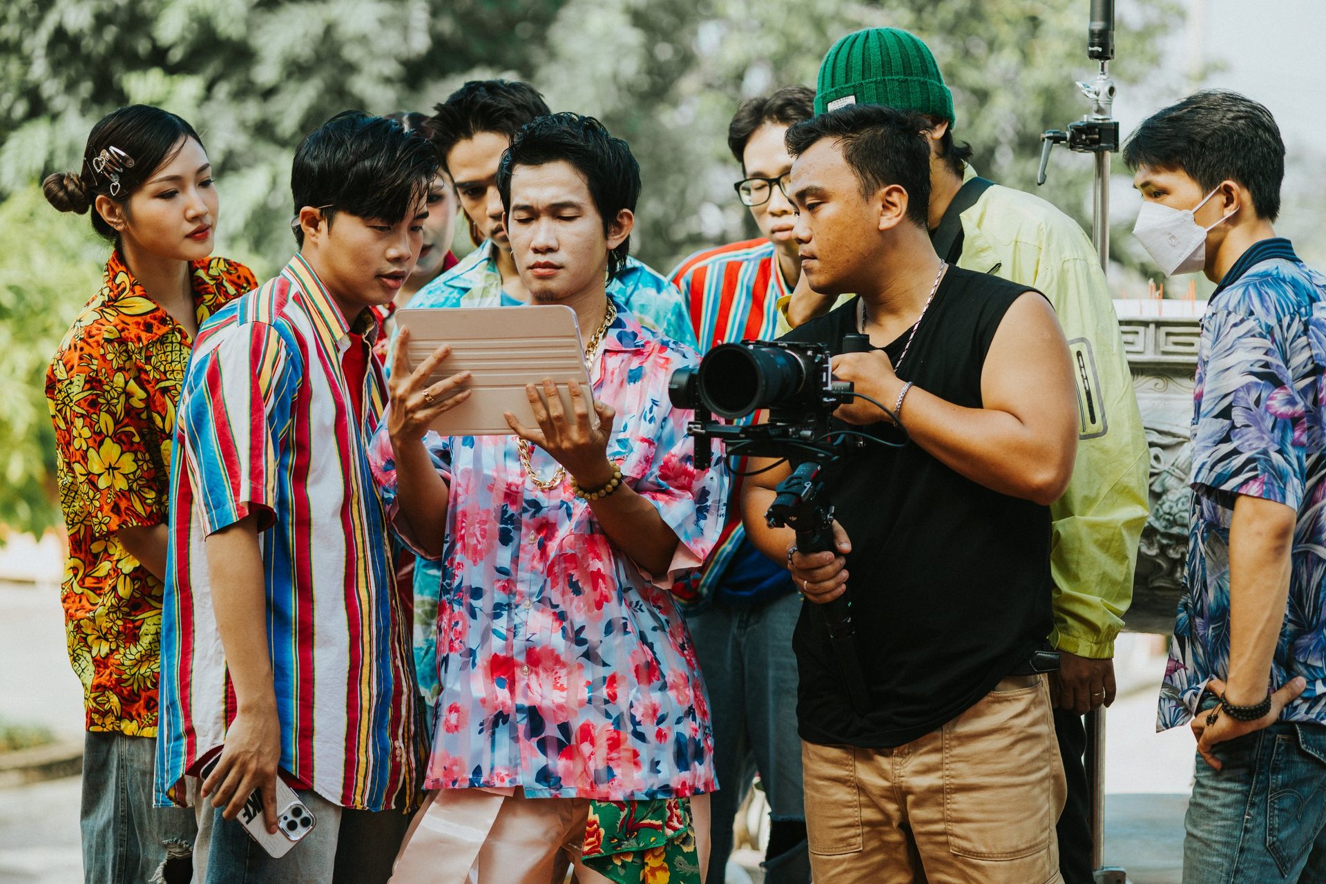 Full production crew